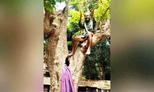 തെരുവുനായ്​ ശല്യത്തിനെതിരെ ഒറ്റയാൾ പ്രതിഷേധം