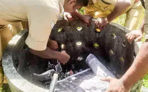 കോൺക്രീറ്റ് ബക്കറ്റിൽ തല കുടുങ്ങിയ പൂച്ചക്ക് രക്ഷകരായി അഗ്നിരക്ഷസേന കോൺക്രീറ്റ് ബക്കറ്റിൽ തല കുടുങ്ങിയ പൂച്ചക്ക് രക്ഷകരായി അഗ്നിരക്ഷസേന