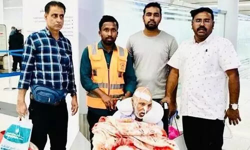 പക്ഷാഘാതം പിടിപെട്ട് ഒരു മാസമായി സൗദി ആശുപത്രിയിലായ യു.പി. സ്വദേശി നാടണഞ്ഞു