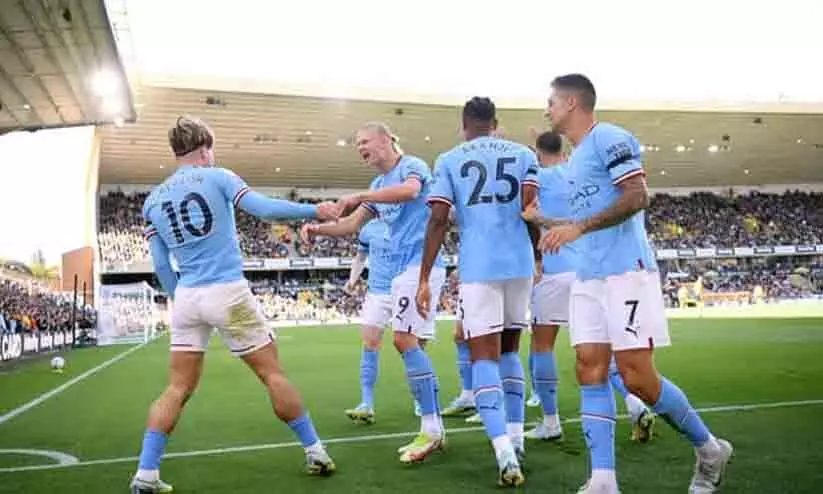 വീണ്ടും ഹാലൻഡ് മാജിക്; വുൾവ്സിനെ മൂന്നു ഗോളിന് തകർത്ത് സിറ്റി; പ്രീമിയർ ലീഗിൽ ഒന്നാമത്