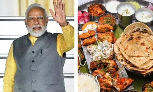 മോദിയുടെ ജൻമദിനത്തിൽ 56 ഇഞ്ച് ഉച്ചയൂണുമായി ഹോട്ടൽ; 40 മിനുട്ടിൽ കഴിക്കുന്നവർക്ക് 8.5 ലക്ഷം മോദിയുടെ ജൻമദിനത്തിൽ 56 ഇഞ്ച് ഉച്ചയൂണുമായി ഹോട്ടൽ; 40 മിനുട്ടിൽ കഴിക്കുന്നവർക്ക് 8.5 ലക്ഷം