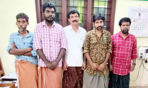 Five people were arrested