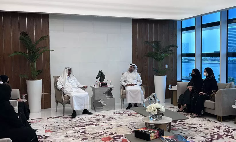 ബഹിരാകാശ കേന്ദ്രം പ്രതിനിധികൾ മുഹമ്മദ് ബിൻ റാശിദ് ലൈബ്രറി സന്ദർശിച്ചു