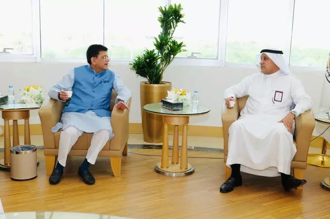 ഇന്ത്യൻ വാണിജ്യ മന്ത്രി പീയുഷ് ഗോയലിന്റെ സൗദി സന്ദർശനം തുടങ്ങി