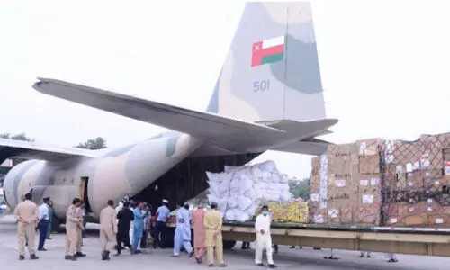 പാകിസ്താനിലെ പ്രളയം: കൈത്താങ്ങുമായി ഒമാൻ