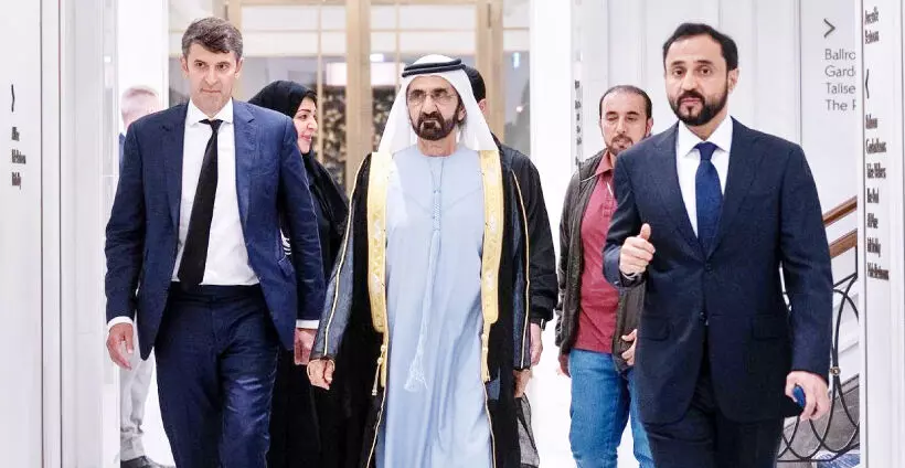 ശൈഖ് മുഹമ്മദ് എലിസബത്ത് രാജ്ഞിക്ക് അന്തിമോപചാരമർപ്പിച്ചു