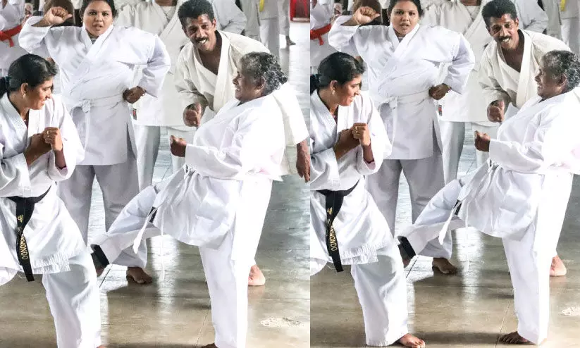 Karate Judo and swimming As a daily routine 82year old Rt teacher