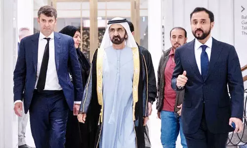 ശൈഖ് മുഹമ്മദ് എലിസബത്ത് രാജ്ഞിക്ക് അന്തിമോപചാരമർപ്പിച്ചു