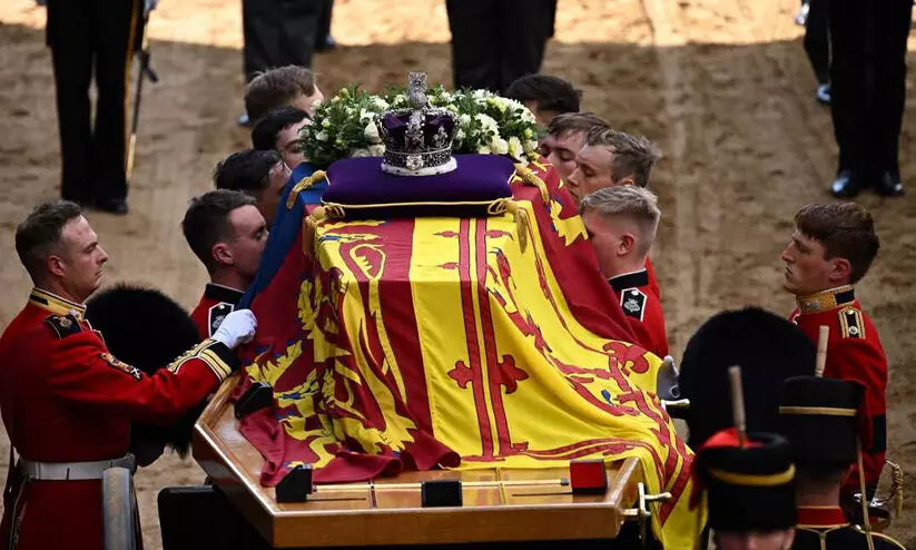 എലിസബത്ത് രാജ്ഞിയുടെ സംസ്കാര ചടങ്ങുകളിൽ നിന്ന്