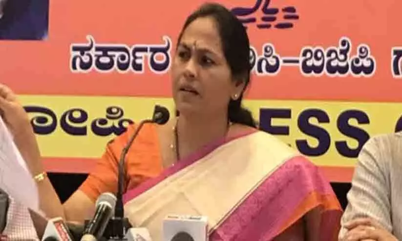 സ്ത്രീകള്ക്കു മാത്രമല്ല, ഗവര്ണര്ക്കുപോലും സുരക്ഷയില്ലാത്ത സംസ്ഥാനമായി കേരളം മാറി -കേന്ദ്രമന്ത്രി ശോഭ കരന്തലജെ സ്ത്രീകള്ക്കു മാത്രമല്ല, ഗവര്ണര്ക്കുപോലും സുരക്ഷയില്ലാത്ത സംസ്ഥാനമായി കേരളം മാറി -കേന്ദ്രമന്ത്രി ശോഭ കരന്തലജെ