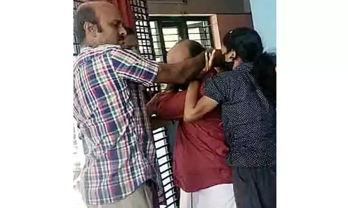 എടോ കുട്ടികൾ ഒപ്പമുണ്ട്, ഒന്നും ചെയ്യല്ലേ... കരച്ചിൽ കേൾക്കാതെ കൈയേറ്റം