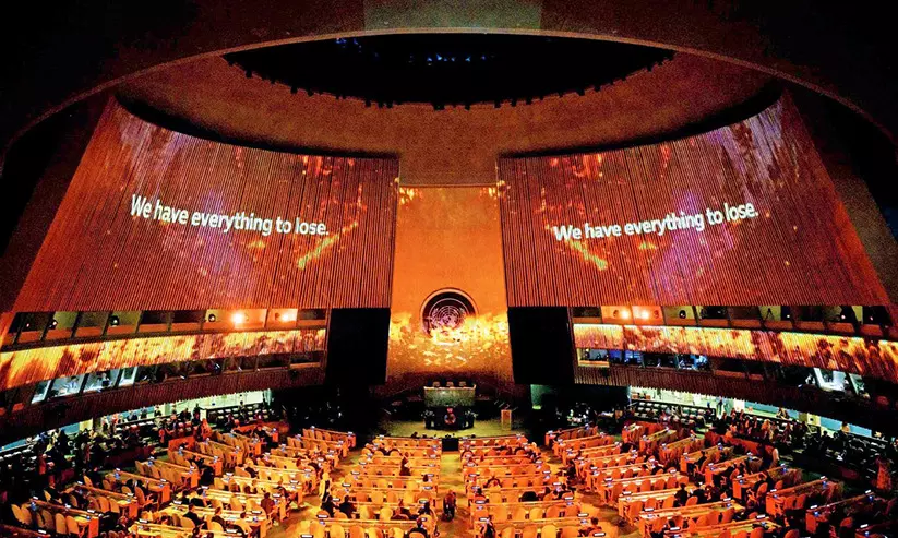 യു.എന്നിൽ എക്സ്പോ പ്രദർശനം; അത്ഭുതപ്പെട്ട് ലോകനേതാക്കൾ