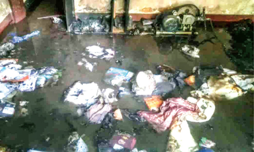 Gas cylinder exploded