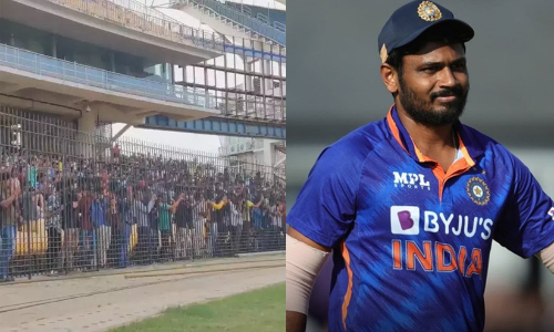 ചെപ്പോക്കിൽ സഞ്ജുവിനായി ആർത്തുവിളിച്ച് കാണികൾ