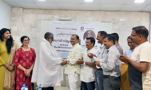 പി. ഹരീന്ദ്രനാഥിന് സ്വീകരണം