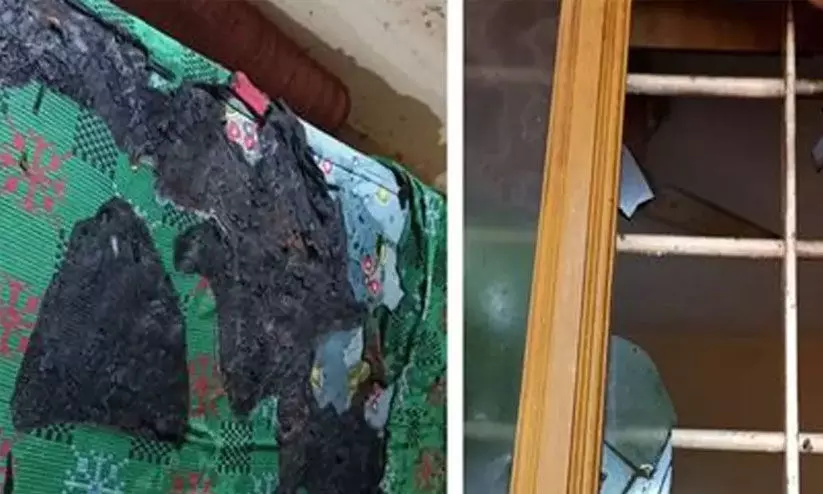 ആർ.എസ്.എസ് ഓഫിസിന് നേ​രെ പെട്രോൾ ബോംബ് ആക്രമണം: രണ്ടുപേർ പിടിയിൽ