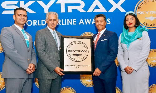 ഏ​റ്റ​വും മെ​ച്ച​പ്പെ​ട്ട എ​യ​ർ​ലൈ​ൻ പു​ര​സ്കാ​രം ഗ​ൾ​ഫ് എ​യ​റി​ന്