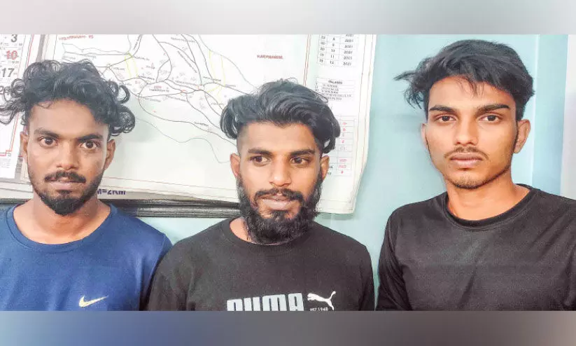 ഹഷീഷ് ഓയിലുമായി മൂന്നുപേർ അറസ്റ്റില്‍