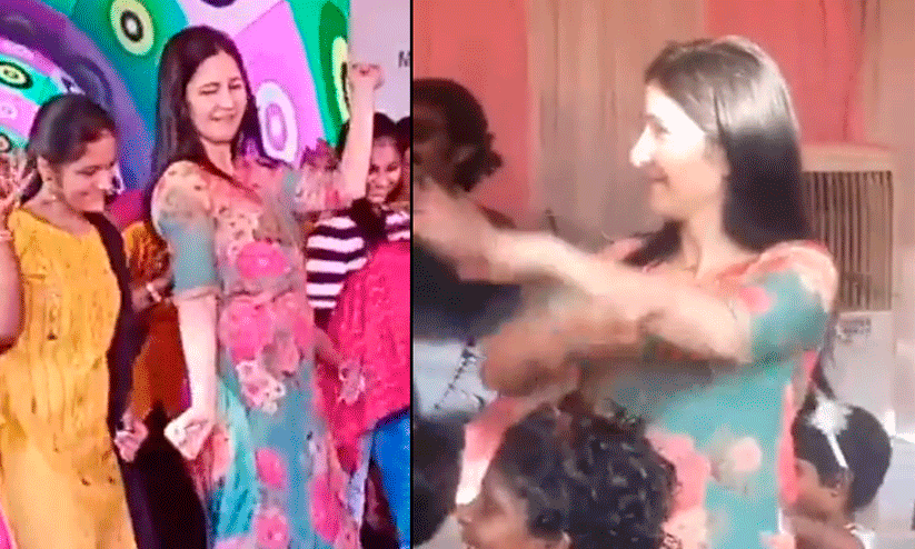 Bollywood actress Katrina Kaif Dancing With School Children In Tamil Nadu, video viral