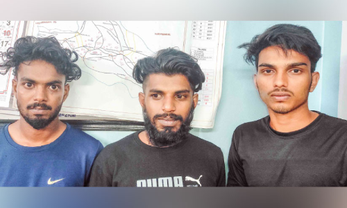 ഹഷീഷ് ഓയിലുമായി മൂന്നുപേർ അറസ്റ്റില്‍