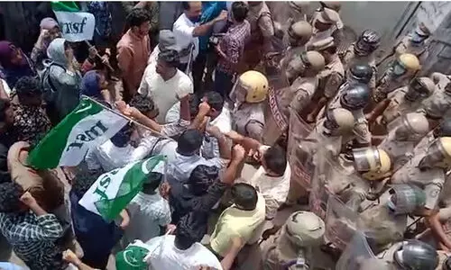 പ്രൊവിഡൻസ് സ്കൂളിലെ ഹിജാബ് വിലക്കിനെതിരെ എം.എസ്.എഫ് മാർച്ച്