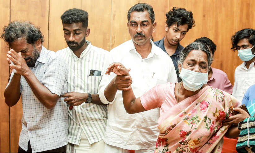 Dheerajs parents reached the Idukki Engineering College campus Dheerajs parents reached the Idukki Engineering College campus