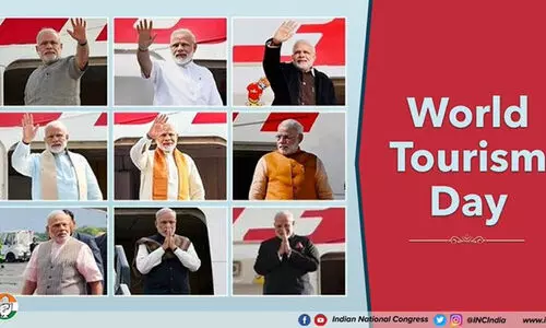 Congress takes swipe at PM Modi on World Tourism Day Congress takes swipe at PM Modi on World Tourism Day