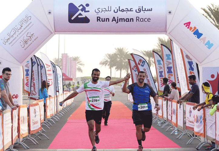 ആവേശമായി റണ്‍ അജ്മാന്‍; നാനൂറിലേറെ അത്ലറ്റുകൾ പങ്കെടുത്തു