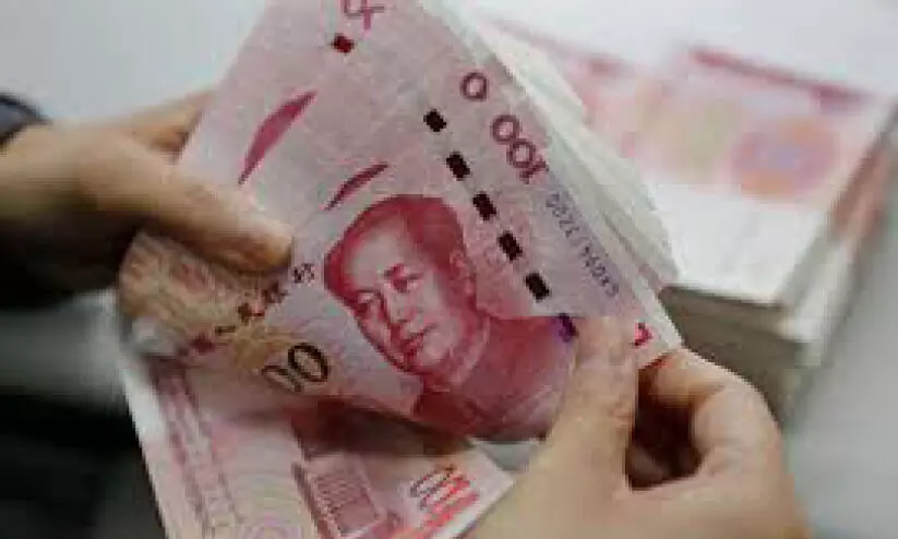 കുത്തനെ ഇടിഞ്ഞ് ചൈനീസ് കറൻസി യുവാൻ കുത്തനെ ഇടിഞ്ഞ് ചൈനീസ് കറൻസി യുവാൻ