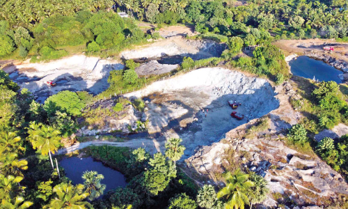 Unauthorized quarries alive in Muthalamada