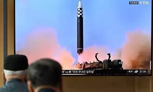 കമല ഹാരിസിന്റെ സന്ദർശനത്തിന് പിന്നാലെ വീണ്ടും മിസൈൽ തൊടുത്ത് ഉത്തരകൊറിയ