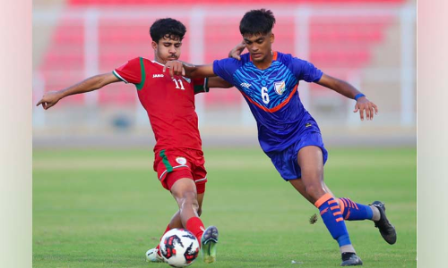 ഒ​മാ​നെ​തി​രെ തി​ള​ക്ക​മു​ള്ള വി​ജ​യ​വു​മാ​യി ഇ​ന്ത്യ​ൻ കൗ​മാ​ര​പ്പ​ട