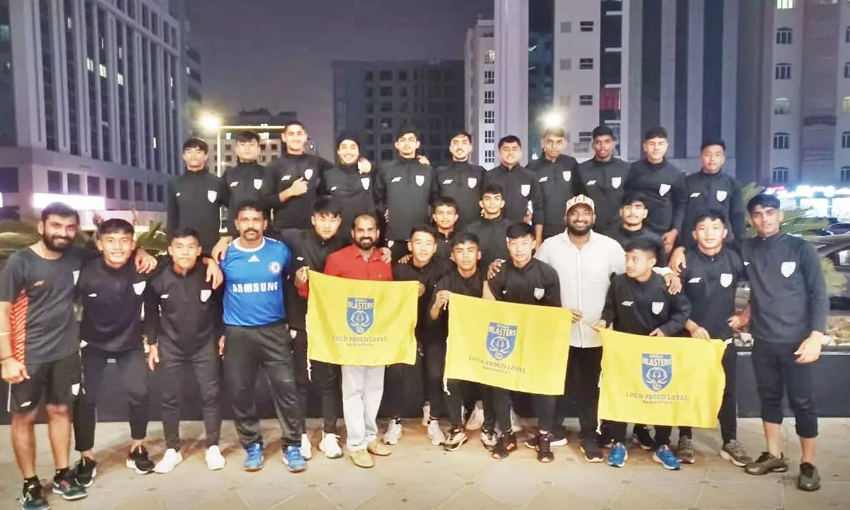 ഇന്ത്യൻ കൗമാരപ്പടക്ക് ഒമാൻ മഞ്ഞപ്പടയുടെ സ്വീകരണം ഇന്ത്യൻ കൗമാരപ്പടക്ക് ഒമാൻ മഞ്ഞപ്പടയുടെ സ്വീകരണം