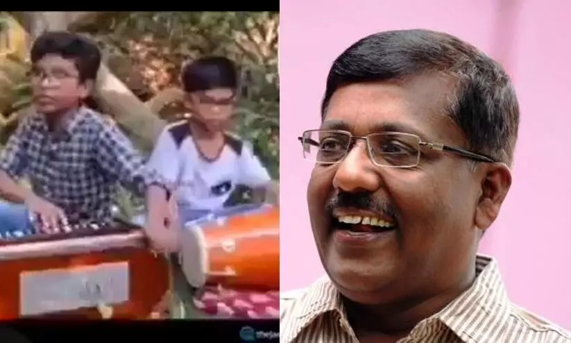 Singer VT Murali shared a video of children singing