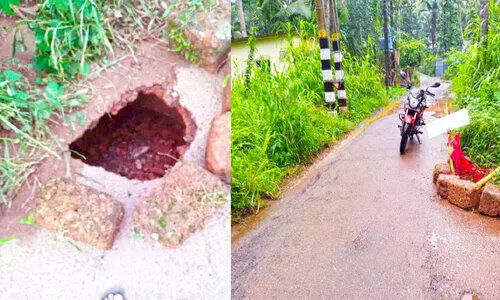 ഓവുപാലം തകർന്ന് യാത്രാദുരിതം ഓവുപാലം തകർന്ന് യാത്രാദുരിതം