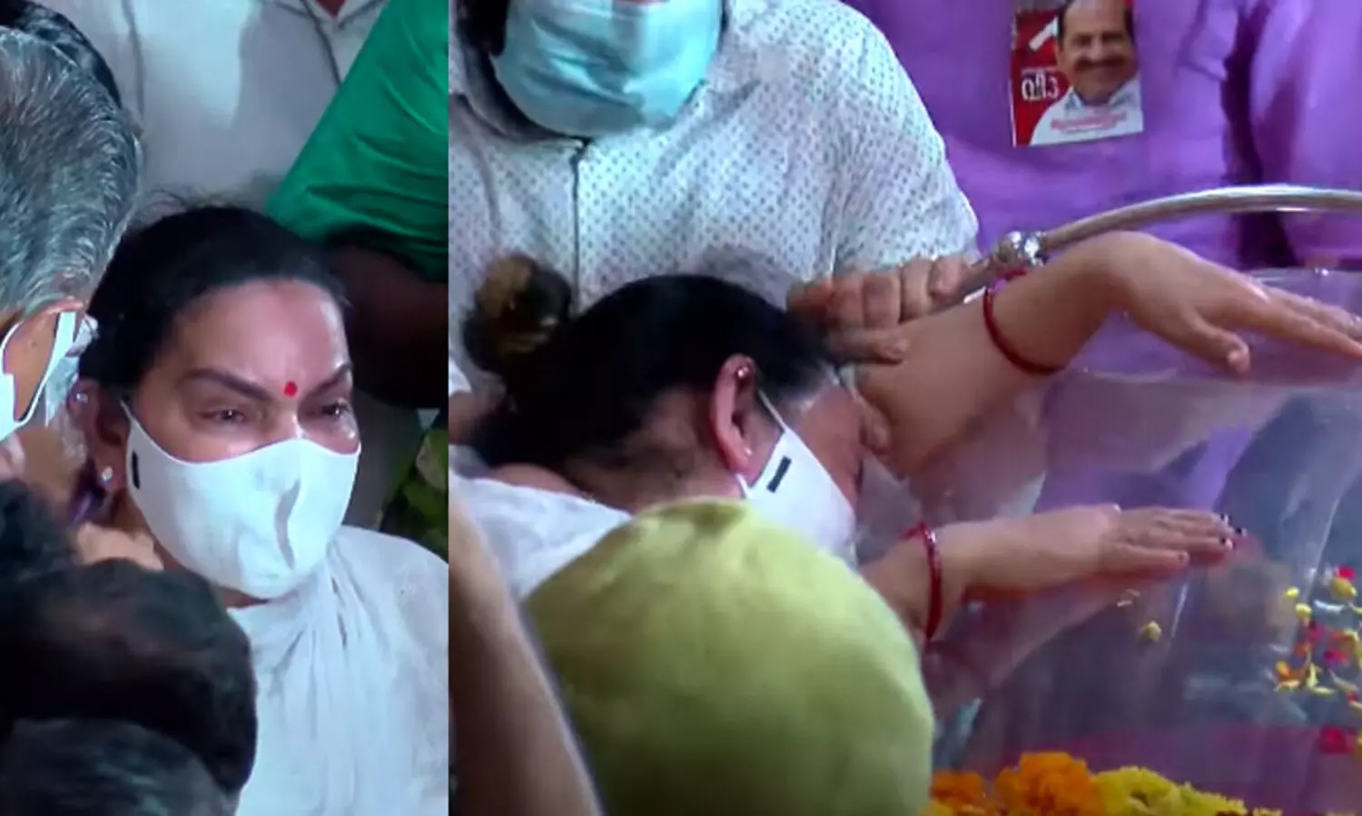 പ്രിയ സഖാവിനെ കണ്ട് പൊട്ടിക്കരഞ്ഞ് തളർന്നുവീണ് വിനോദിനി