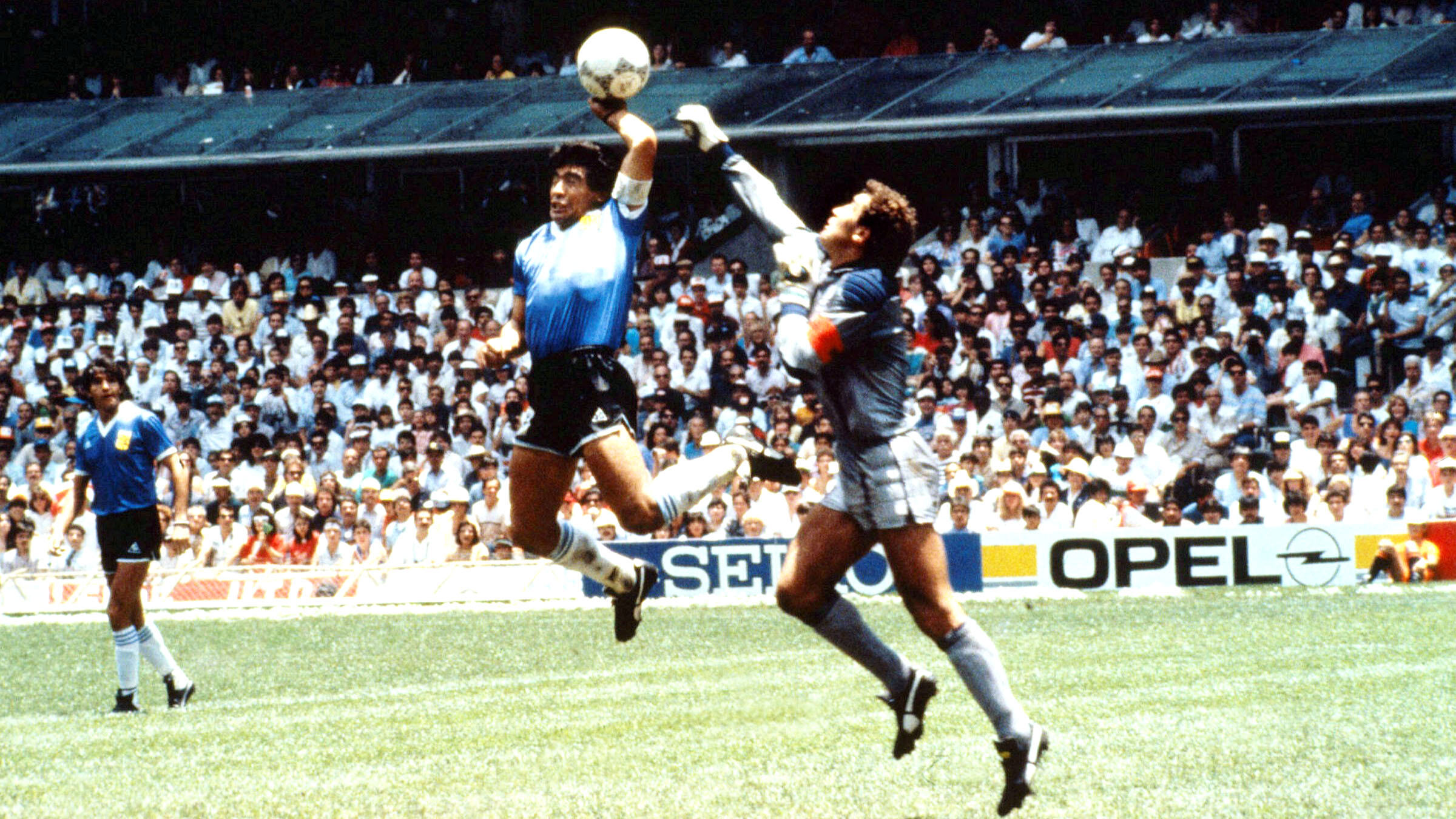 Diego's sweaty blue shirt to Qatar The shirt worn in the 1986 World