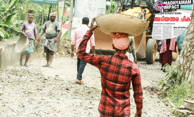 അധികൃതർ കണ്ണുതുറന്നു; ആശുപത്രി റോഡിന് ആശ്വാസം അധികൃതർ കണ്ണുതുറന്നു; ആശുപത്രി റോഡിന് ആശ്വാസം