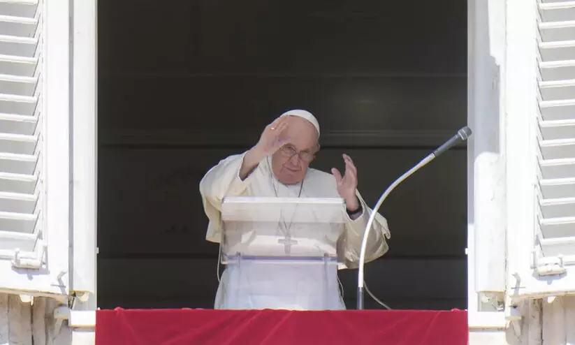 ആണവയുദ്ധം നടത്തുമെന്ന പുടിന്റെ പ്രസ്താവനക്കെതിരെ മാർപാപ്പ ആണവയുദ്ധം നടത്തുമെന്ന പുടിന്റെ പ്രസ്താവനക്കെതിരെ മാർപാപ്പ