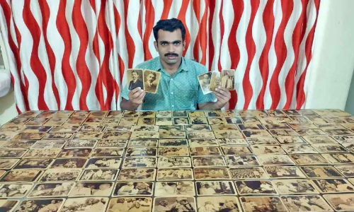 ഗാന്ധിസ്മൃതികളുടെ അപൂർവ ശേഖരവുമായി ജമാലുദ്ദീൻ