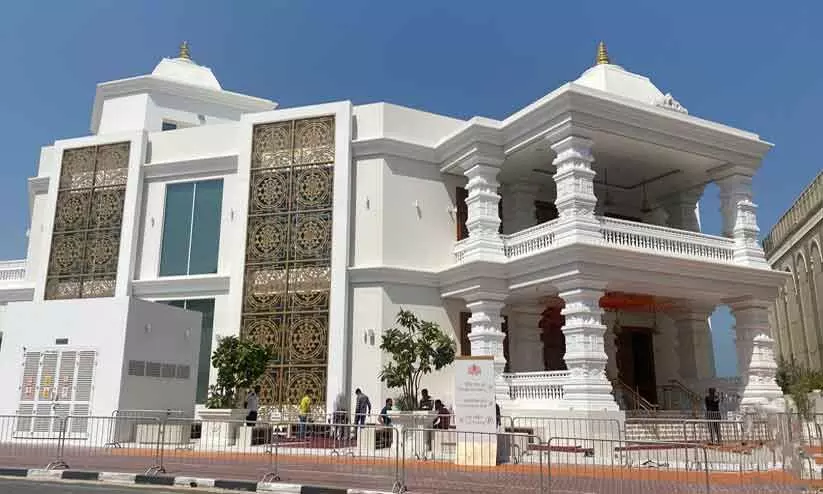 ജബൽ അലി ഹിന്ദുക്ഷേത്രം നാളെ സമർപ്പിക്കും ജബൽ അലി ഹിന്ദുക്ഷേത്രം നാളെ സമർപ്പിക്കും