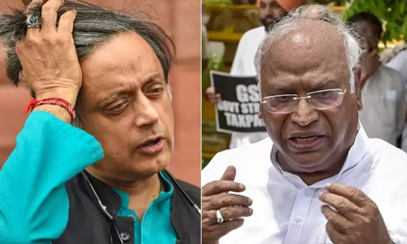 Shashi Tharoor, Mallikarjun Kharge