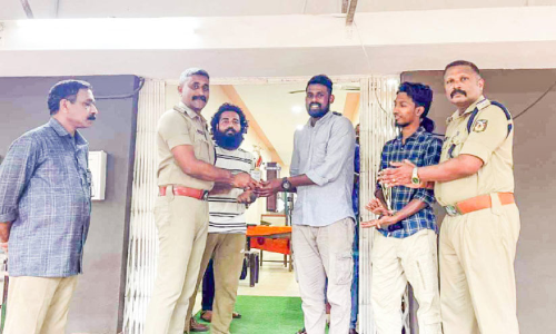 Police honored youth rescue workers