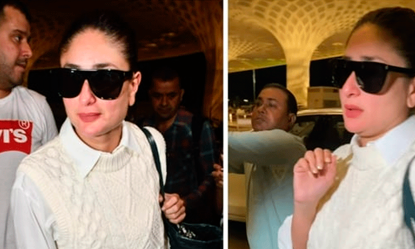 Kareena Kapoor gets scared as fan behaviour In  personal space at airport