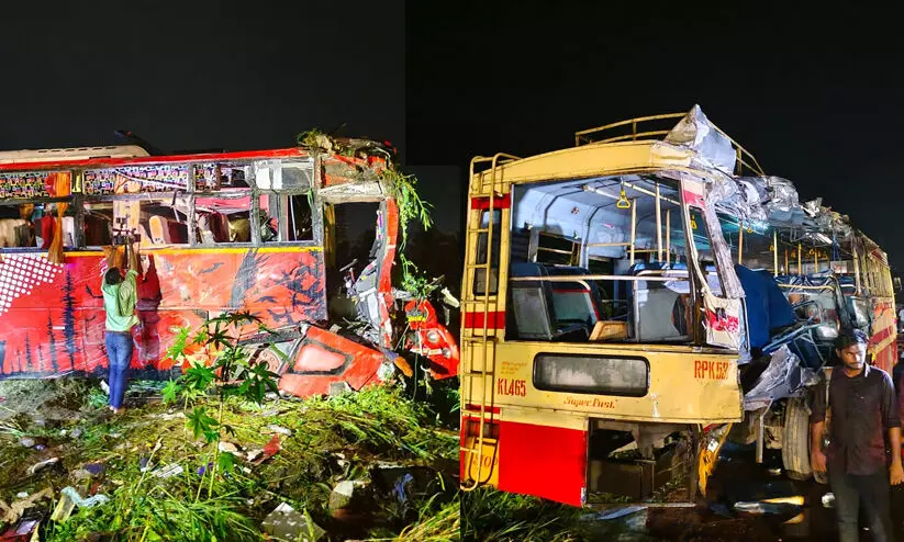 അപകട സമയത്ത് ബസിന്‍റെ വേഗം മണിക്കൂറിൽ 97.7 കി.മീ