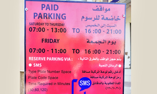 നിസ്​വ സൂഖിൽ വാരാന്ത്യ അവധിദിനങ്ങളിൽ പാർക്കിങ്​ ഫീസ്​ ഈടാക്കും