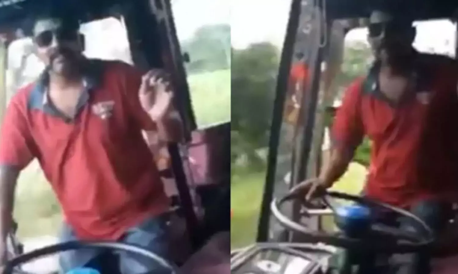 ഡാൻസ് ചെയ്ത് ബസോടിക്കുന്ന ജോമോന്റെ ദൃശ്യങ്ങൾ പുറത്ത്