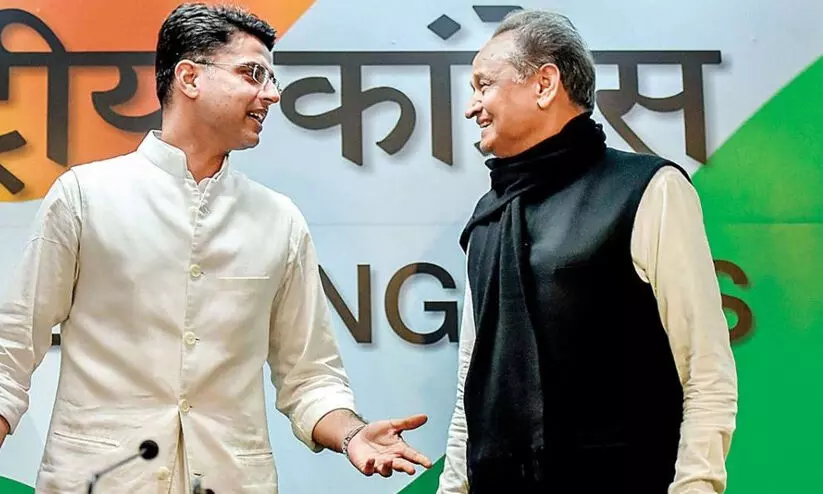 സച്ചിൻ പൈലറ്റും അശോക് ഗെഹ്ലോട്ടും