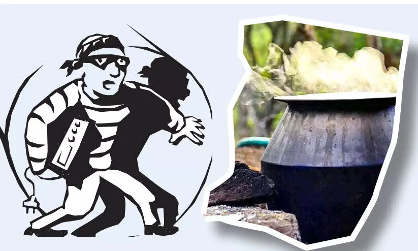 കഞ്ഞിവെച്ചു കുടിക്കുന്ന കള്ളനെത്തേടി പൊലീസ്