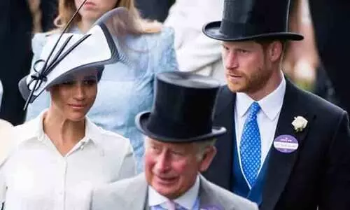 King charles, prince harry and megan